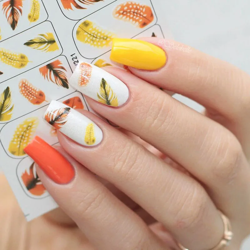 

4 sheets Fashion beautiful art DIY Water Transfer Nail Sticker Nail art Sticker Watermark Decals tools/BOP220-223