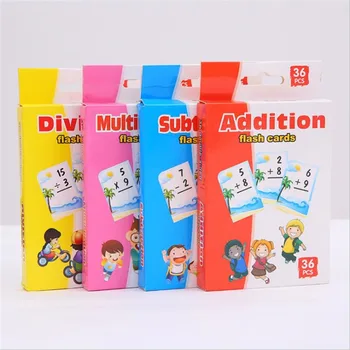 

36 Pcs / Set Addition Card Math Toys Montessori Toys Kids Preschool Educational Toy For Children Cognitive Brinquedos Educativos