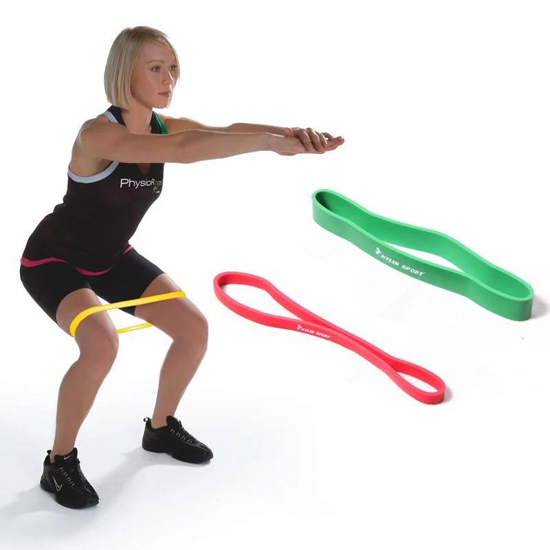 

Green and red combination Cheaper new fitness equipment body strength yoga training pull up resistance bands