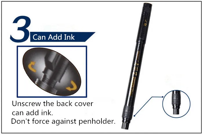 1 шт. китайской каллиграфии пера многоцелевой Живопись Кисть может добавить чернила школьные канцелярские принадлежности Подпись Pen