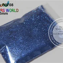 B0708 0,2 мм Алмазный Синий Цвет блестящий порошок для ногтей искусство, чернила для татуировки искусство и DIY Декорация блестящая пудра