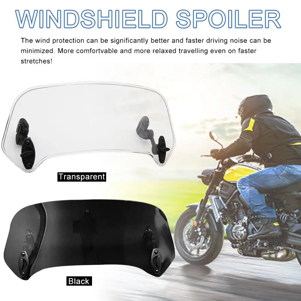 Motorcycle Adjustable Windshield Spoiler WindScreen Air Deflector Easy To Disassemble Accessories | Автомобили и мотоциклы