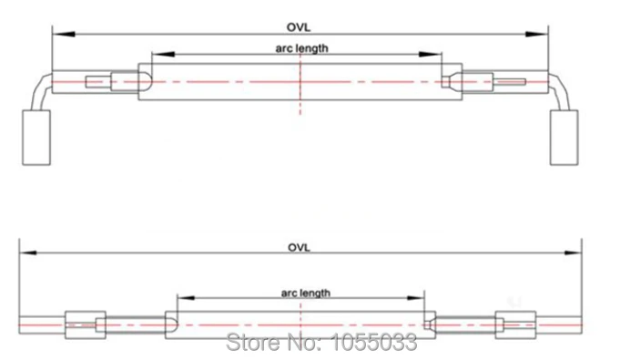 6 шт./партия заводская цена диаметр 9 мм длина дуги 170 мм OVL315mm ксеноновая лампа аиг-лазерная сварка машина