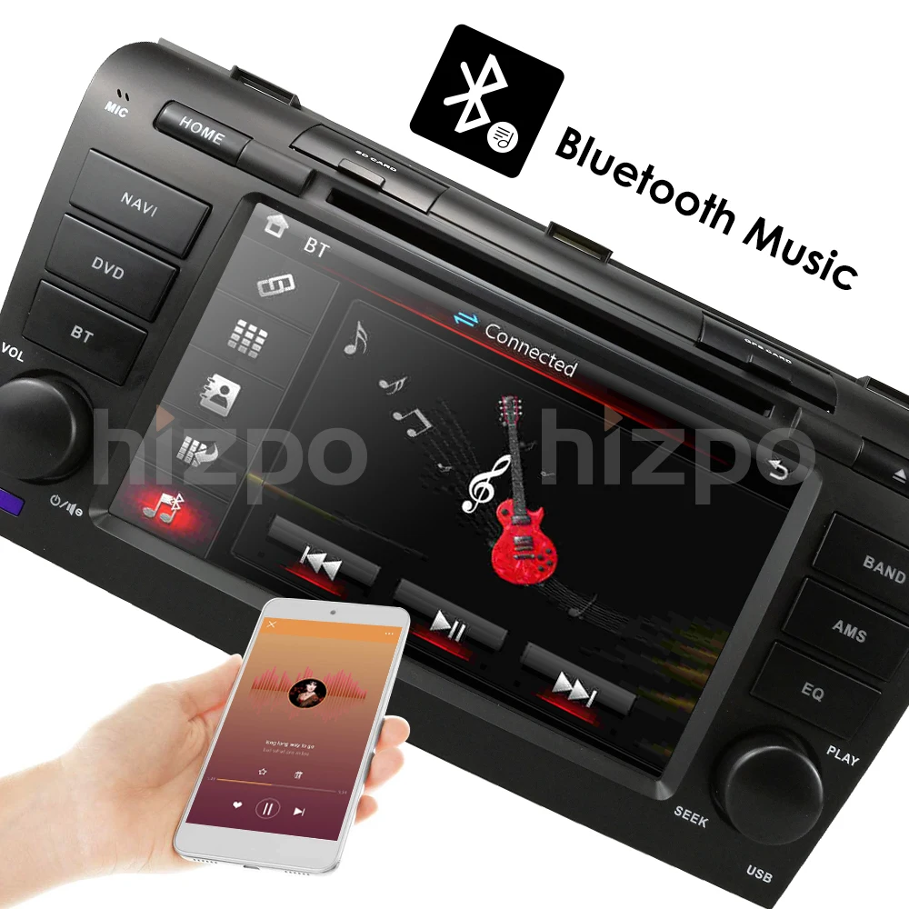 Best 7" 2 din AutoRadio Car DVD Stereo Player for MAZDA3 MAZDA 3 2004 2005 2006 2007 2008 2009Tape Recorder Bluetooth GPS Navi 3G RDS 10