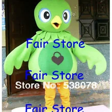 Зеленый костюм птицы костюм для взрослых Размер попугаев Пасхальный Рождество Хэллоуин нарядное платье EMS SW250