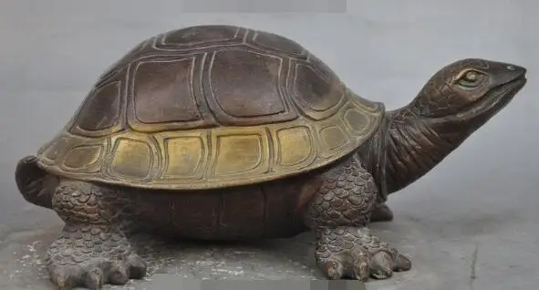 

S2901 china fengshui bronze Auspicious Longevity wealth animal Tortoise Turtle statue