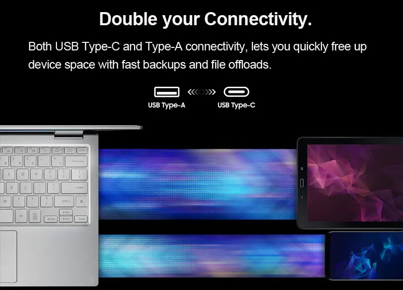 Флеш-накопитель Samsung DUO Plus USB 3,1, 32 ГБ, 64 ГБ, 128 ГБ, 256 ГБ, металлическая карта памяти типа C, флешка для смартфона, планшета, компьютера