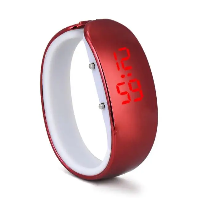 Бренд, часы для женщин, роскошный спортивный светодиодный водонепроницаемый браслет, цифровые наручные часы, модные электронные часы, браслет# B
