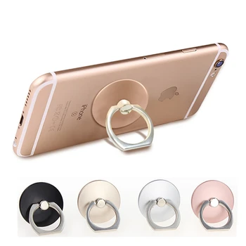 

10PCS/LOT Round 360 Degree Metal Anti-drop Mobile Phone Finger Ring Holder Desk Stand For Phone iPhone samsung tablet iPad