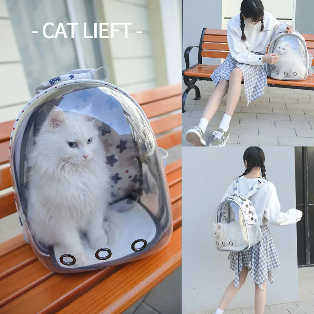 

Pet Dog Cat Astronaut Backpack Space Capsule Breathable Outdoor Carrier Bag NEW