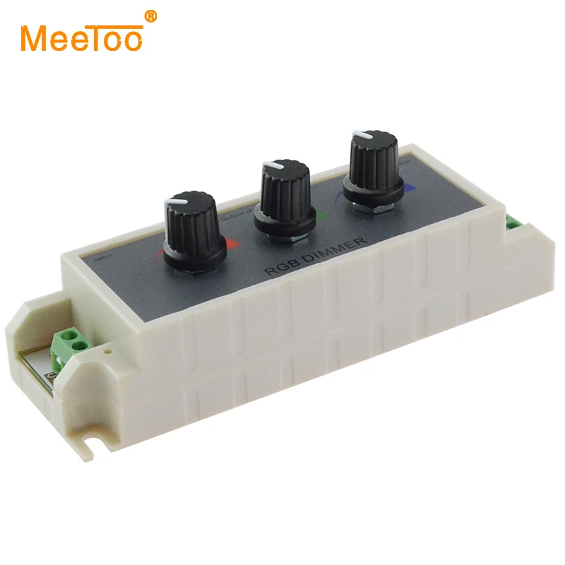 3A RGB Dimmer Controller DC12 24V 3 Channel RGB Led dimmer For Flexible