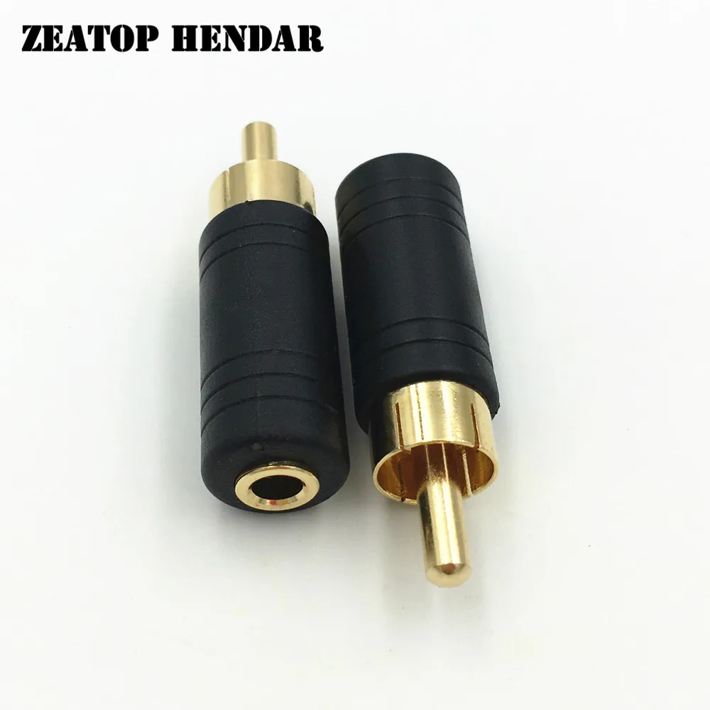 

8Pcs Gold Plated RCA Male Jack to 3.5mm Mono Female Plug Straight AV Audio Extension Adapter Connector