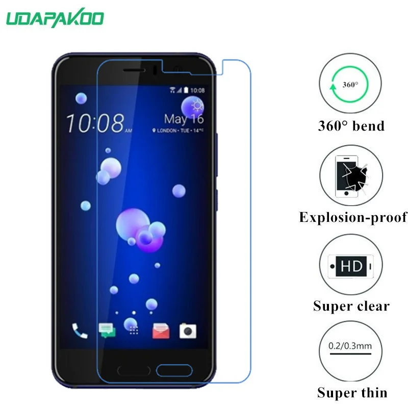 

udapakoo clear Tempered soft glass film for HTC U11 Life Nano Explosion-proof glass Screen Protector