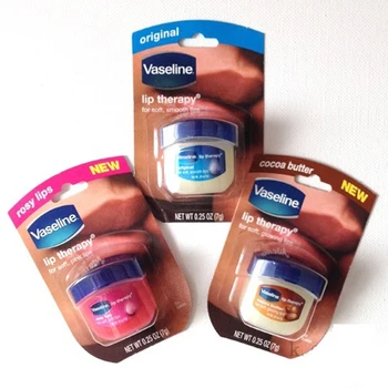 

0.25 Oz Lip Makeup Care Vaseline Lip Therapy Petroleum Jelly Lip Balm Hand Foot Long-Lasting Moisture