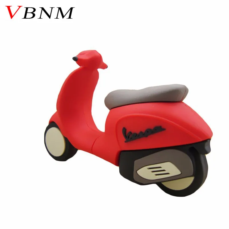 VBNM cute red motorcycle pen drive 4GB 8GB 16GB 32GB mini lady