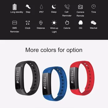 

TLWD2 Waterproof Smartband Smart Bluetooth 4.0 Wristband With 0.86 Inch OLED Touch Screen Sleep Monitoring Step Counting