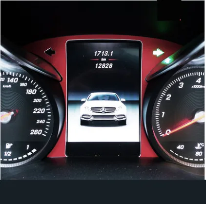 #*Cheap Car Driving computer screen computer panel dashboard Trim frame sticker For Mercedes Benz 2015 2017 W205 C class GLC class