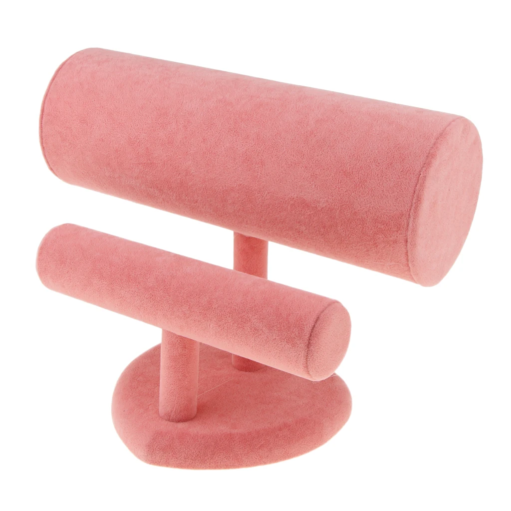 Velvet T-Bar Headband Holder Retail Shop Jewelry Display Bangle Stand Rack