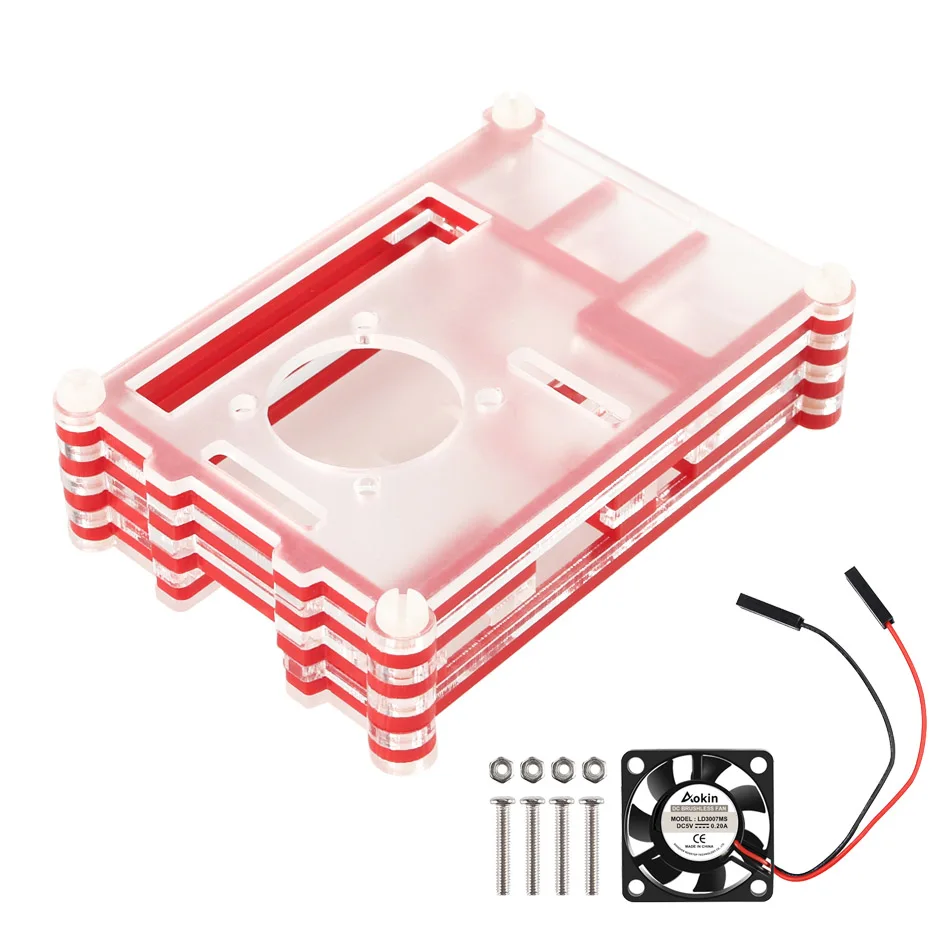 Wholesale-Raspberry-Pi-3B-Case-9-Layers-Green-Black-Blue-Red-Acrylic-Box-Case-with-Cooling