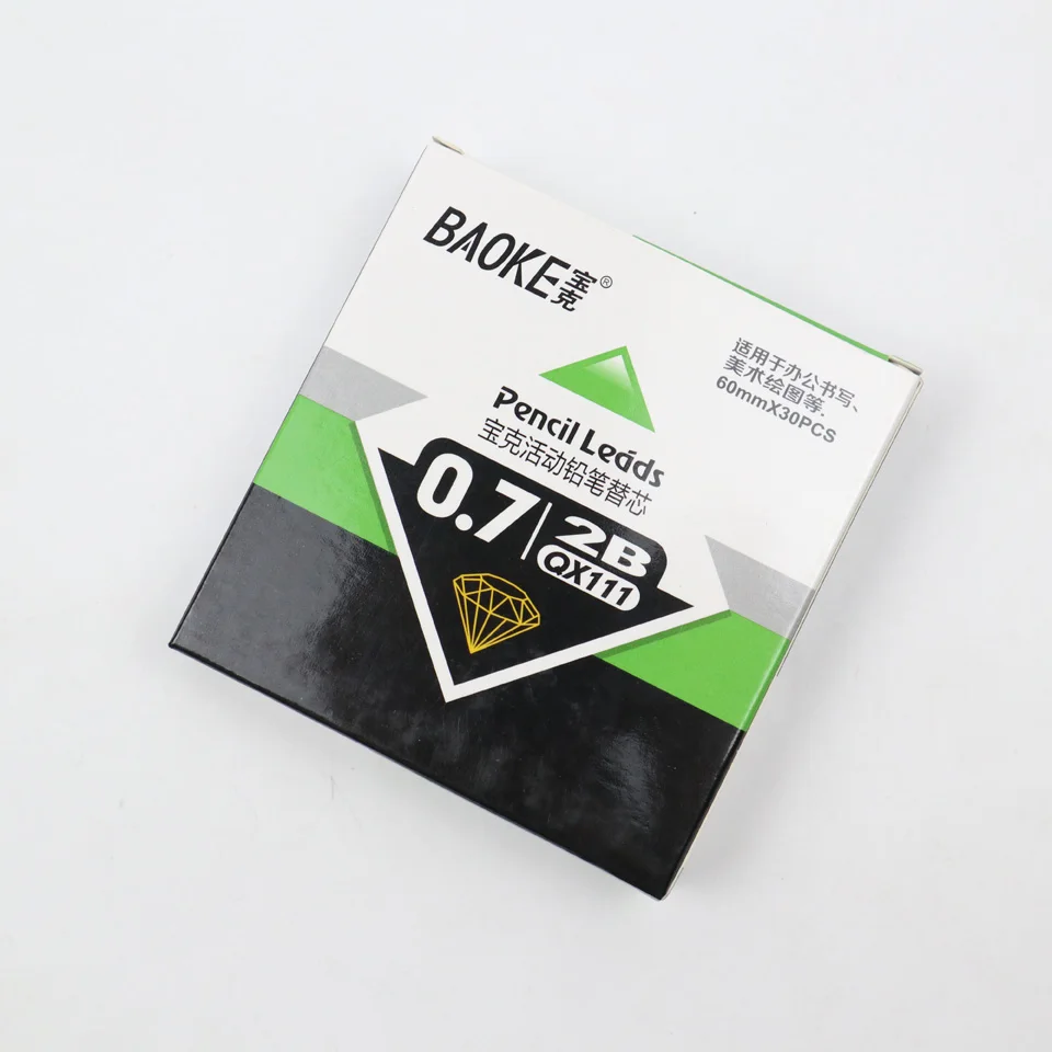 6 шт./лот механические свинцовые стержни для карандашей 2B 0 5 мм 9 60 x 30 шт. ДЛИННЫЕ