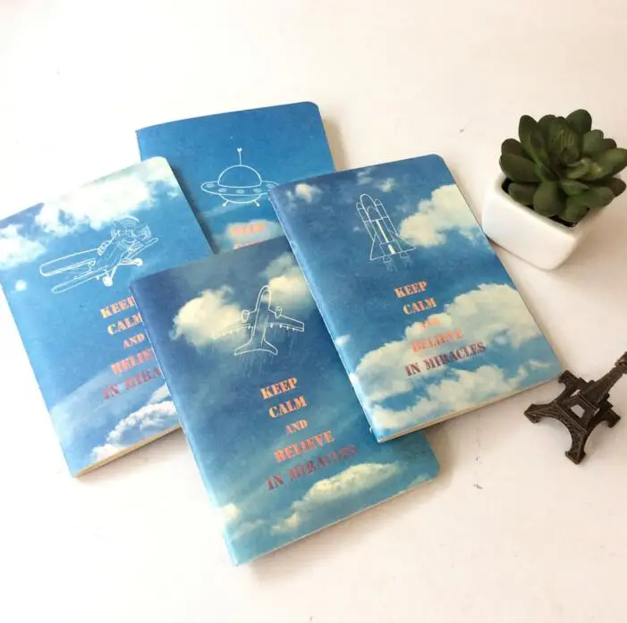 

Blue Sky White Cloud 56K Notebook Diary Book Exercise Composition Notepad Escolar Papelaria Gift Stationery