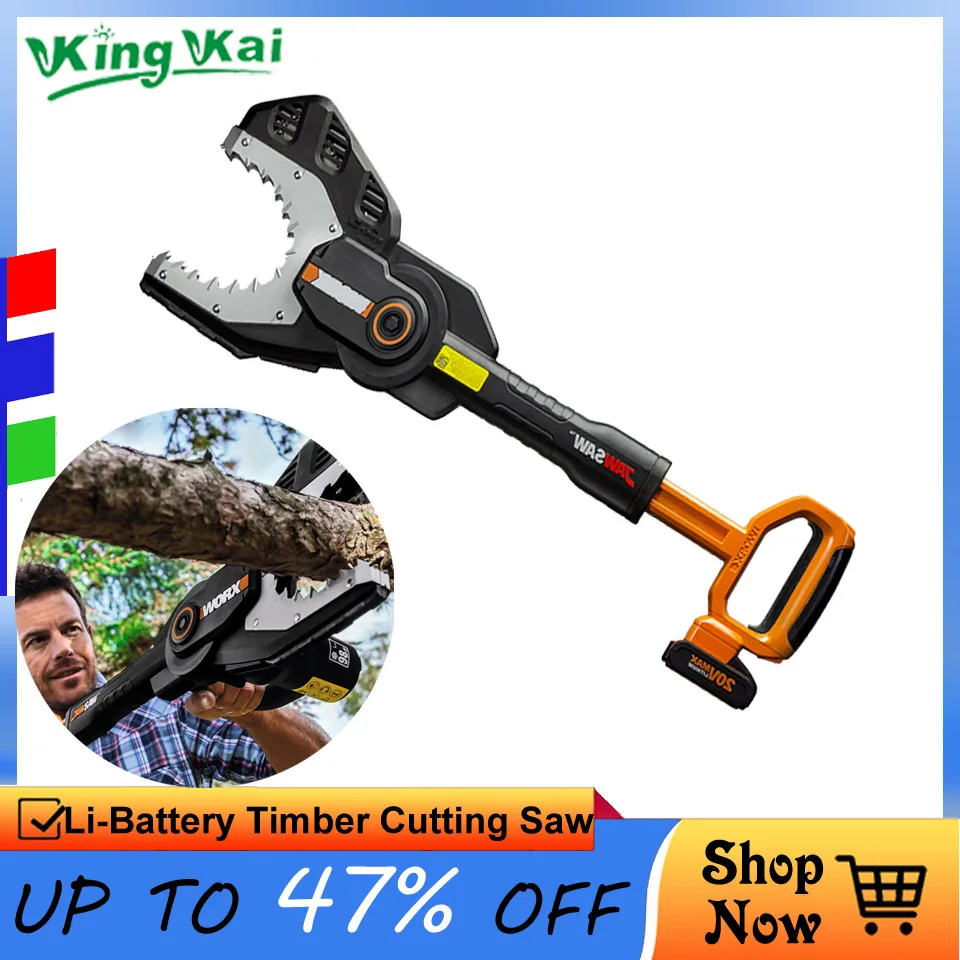

20V Cordless Rechargeable Lithium Battery Electric Wooden Timber Cutting Machine