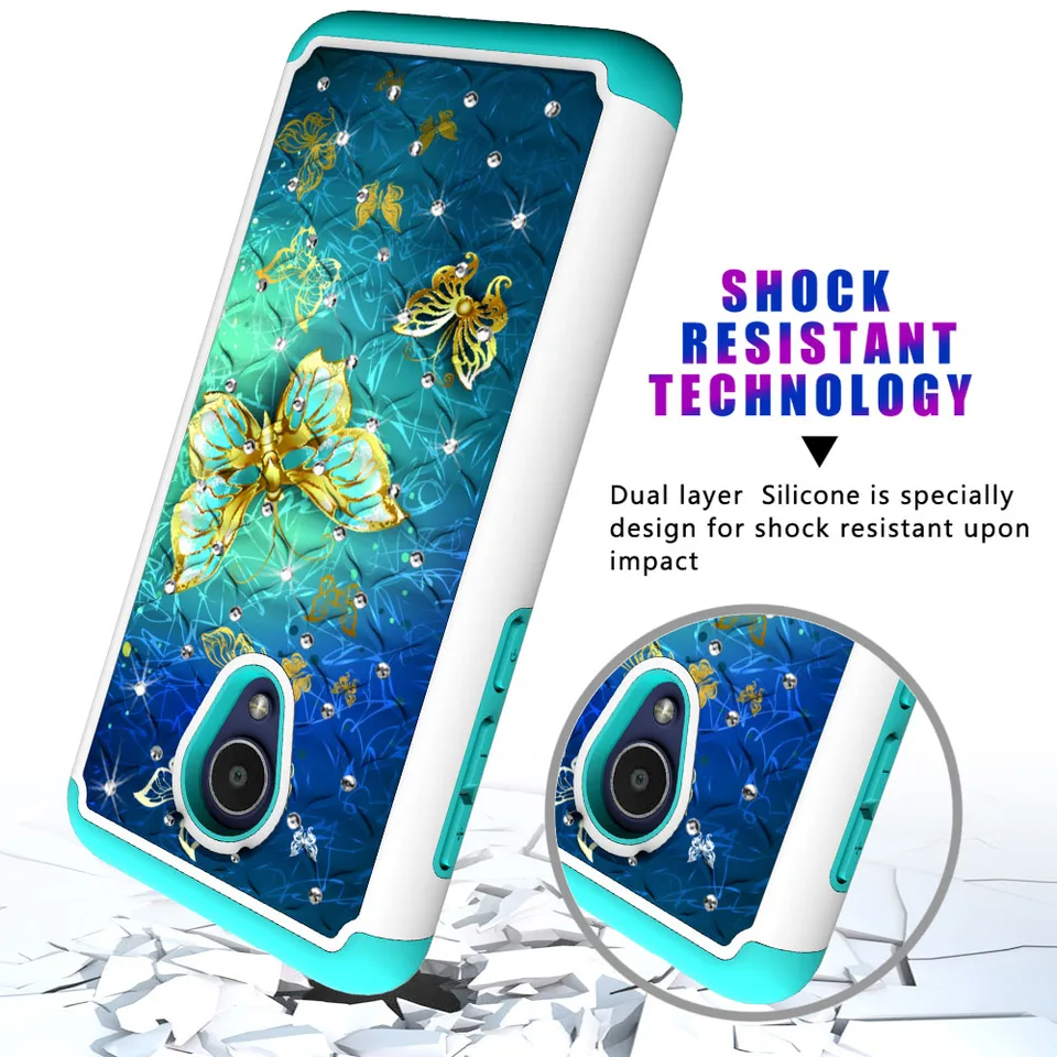 Alcatel Tcl Lx A502dl Red And White Roses Black Tuff Hybrid Phone Case Cover Military Grade Certified Cellphonecases Com