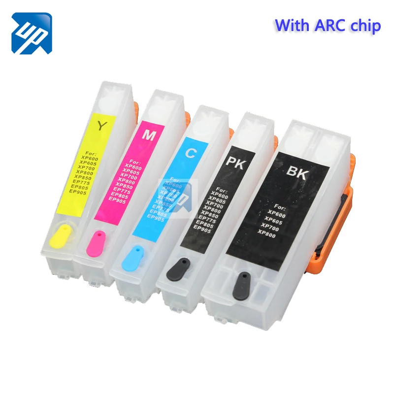 5 шт. картриджи для принтера epson XP520 XP600 XP610 XP620 XP700 XP800 XP810 XP820|ink cartridge|ink cartridge for
