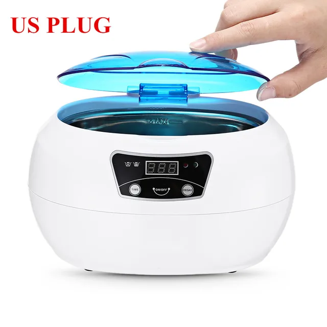 0.6L Digital Ultrasonic Cleaner Manicure Sterilizer Cleaner Nail Art
