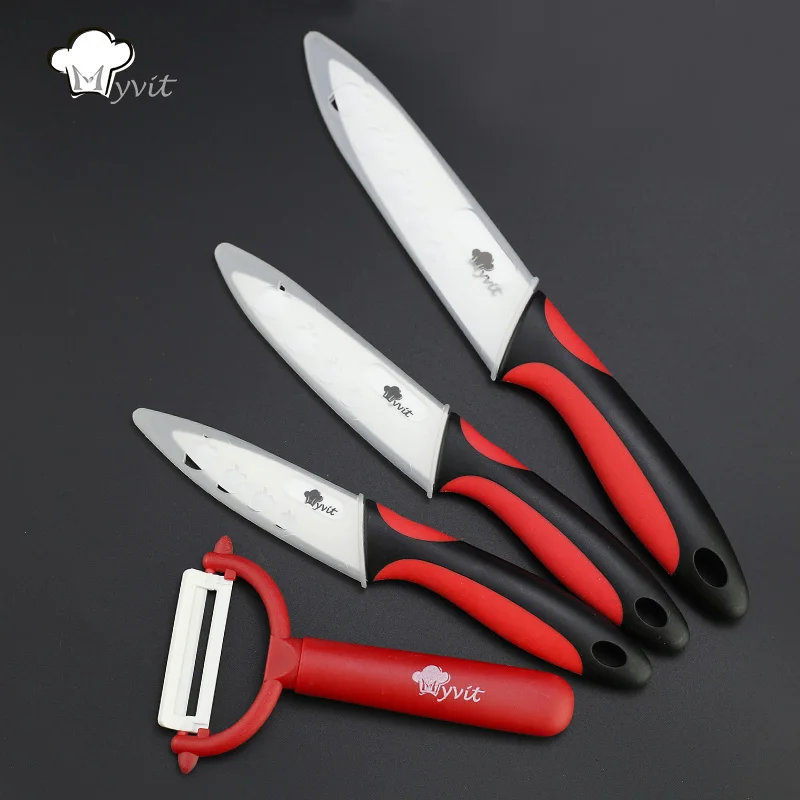 High Quality Kitchen Ceramic Knife Cooking set 3" 4" 5" inch White
