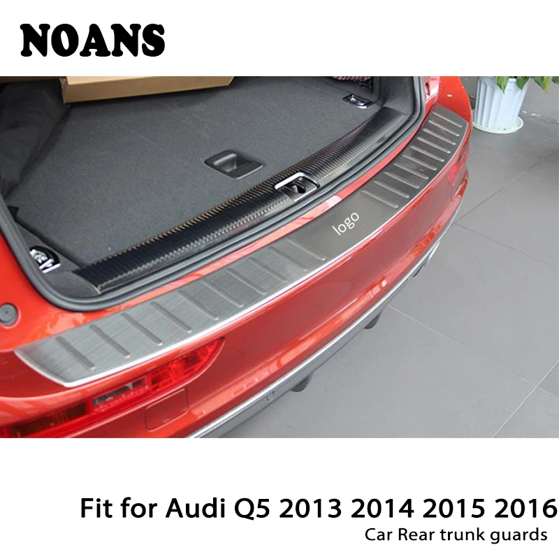

NOANS For Audi Q5 2013 2014 2015 2016 Auto Car Rear Trunk Door Bumper Anti Scratch Strips Stainless Steel Accessories