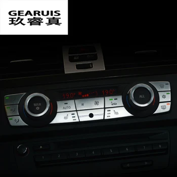 

Car Styling interior Buttons Stickers covers multimedia air conditioning CD panel Trim for BMW E90 3 series Auto Accessories