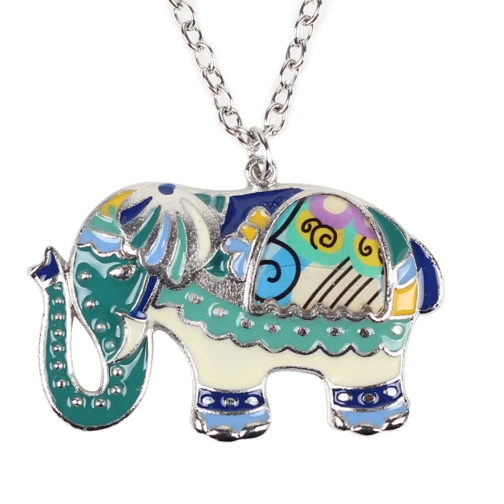 Buy Bonsny Elephant Necklace Pendant Zinc Alloy Enamel