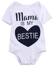 Cute Newborn Infant Baby Boys Girls Cotton Short Sleeve Jumpsuit Bodysuit Clothes Outfit Set 0-18M