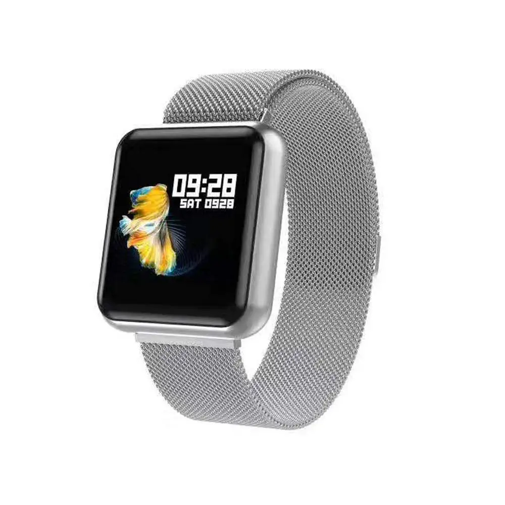 Многофункциональные спортивные женские часы с физиологическим напоминанием, шагомером и будильником, SMS напоминанием, цифровые наручные часы - Цвет: Steel Silver