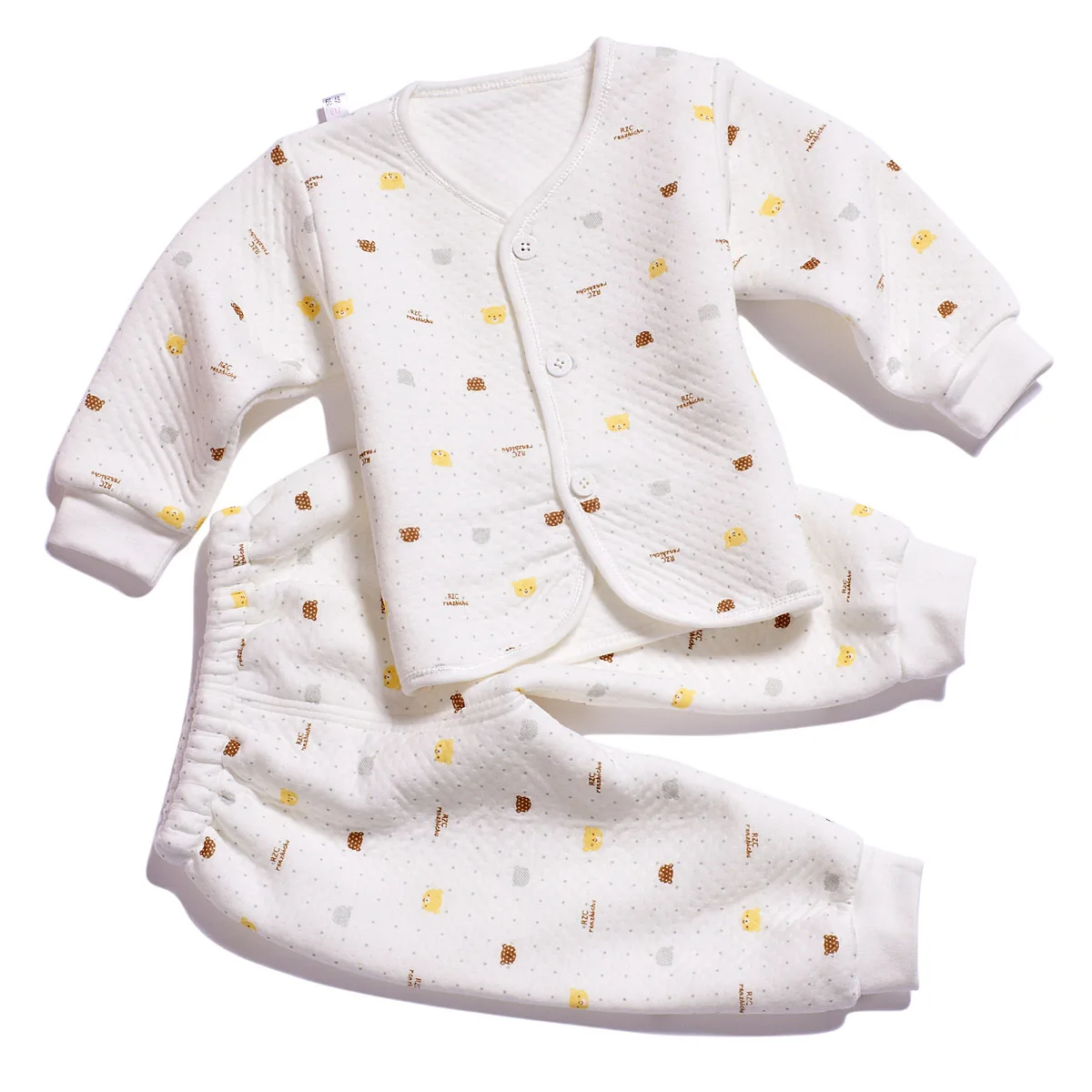 Newborn baby thermal underwear set autumn and winter newborn supplies