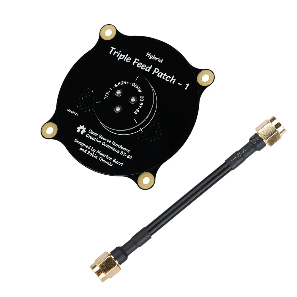 5 8 GHz Тройная подача патч антенна SMA Направленная круговая поляризованная |