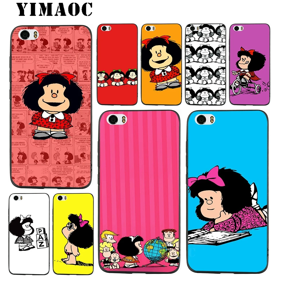 YIMAOC Mafalda классный Мягкий силиконовый чехол для Xiao mi Red 6 Note 4X 4A 5A 5 Plus A1 A2 Pro Lite 8 |