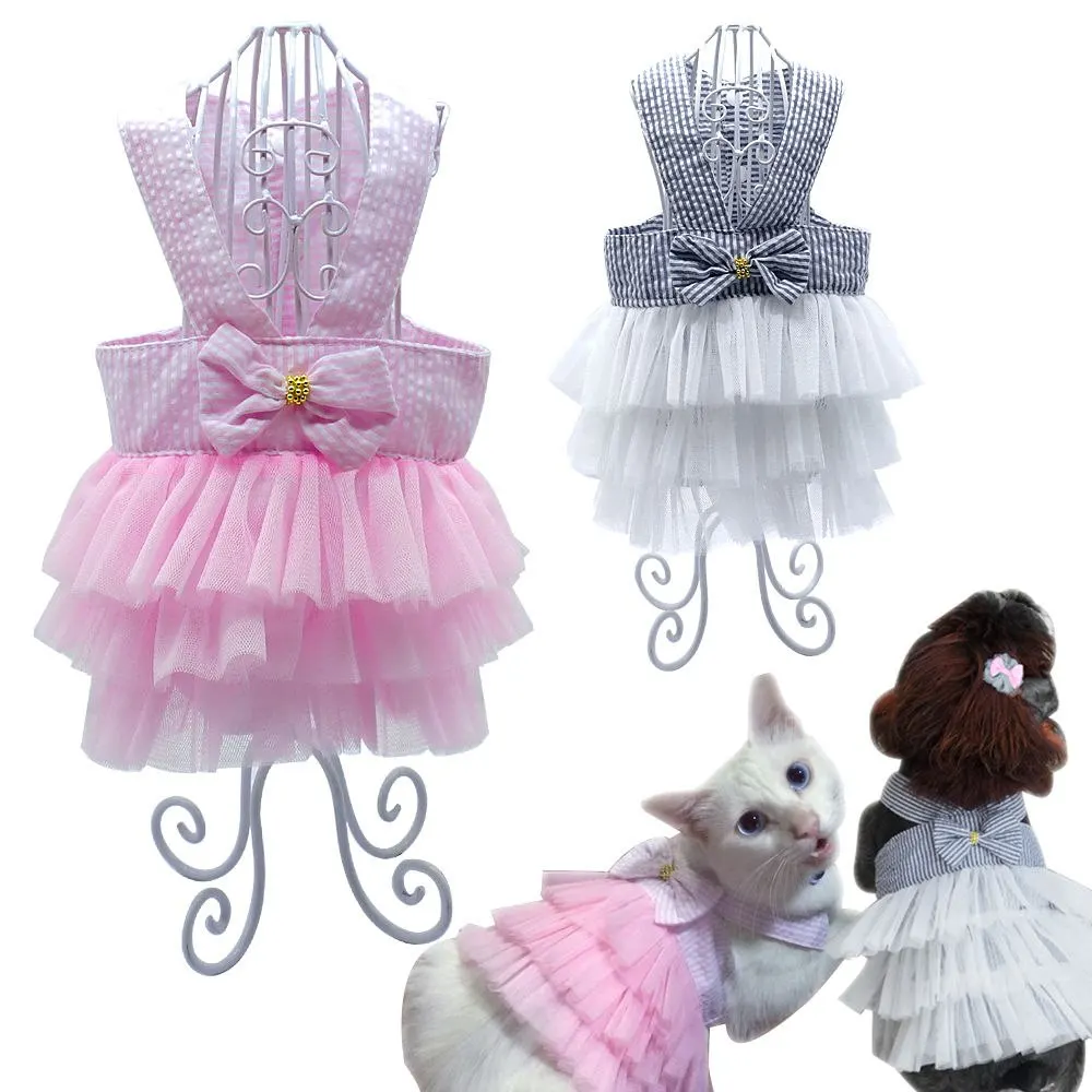 Wedding Pet Dog Dress for Dog Clothes Princess Luxury Skirt Small Cat