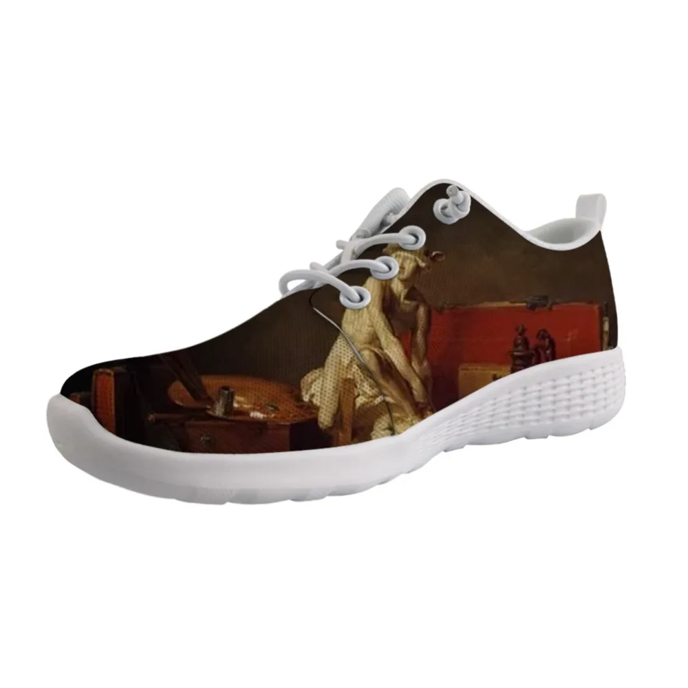 

Exclusive New Outdoor Wading Shoes holes bottom Male Lace Up Sneaker Men Boy Light Shoe Artist Painting Print Chardin