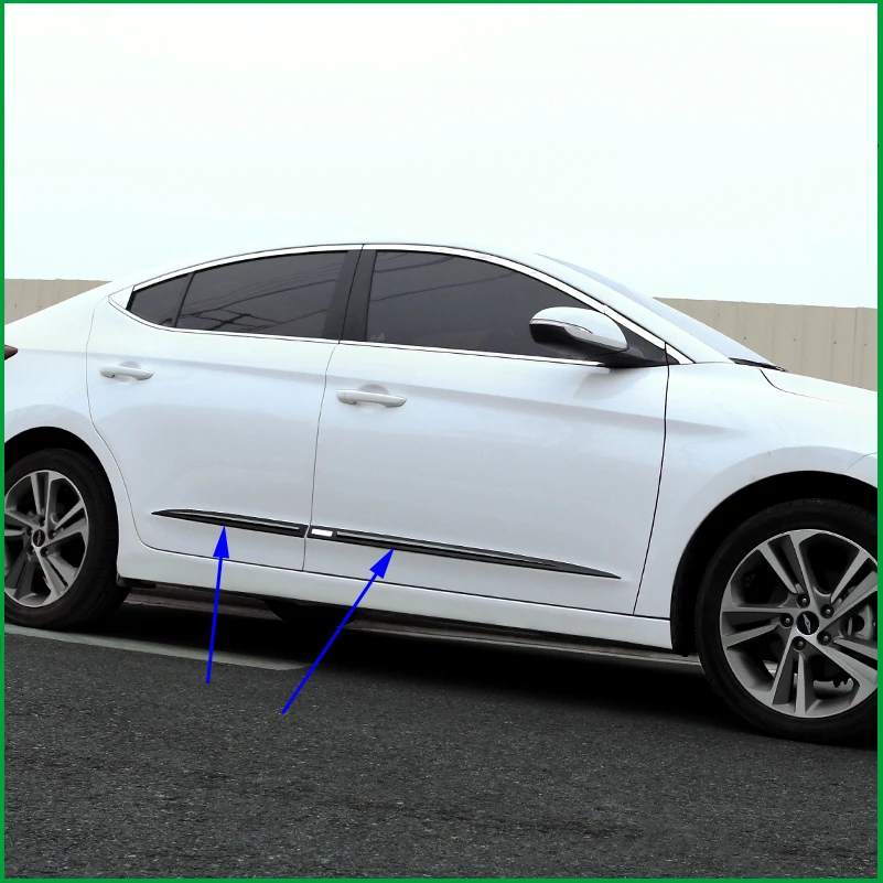 Автомобильные аксессуары для hyundai Elantra AD Avante молдинг боковой двери прокладка для кузова Защита Крышки Молдинг Накладка