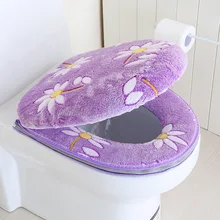 4 цвета 2 компл./лот Новая мода бытовой мягкое сидение для унитаза крышка моющееся сиденье для унитаза подушка для унитаза CALI003