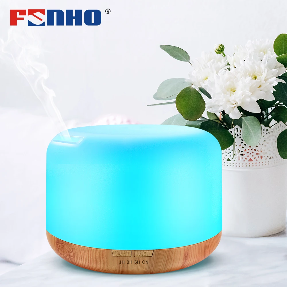 

FUNHO 300ml Ultrasonic Air Humidifier Aromatherapy Essential Oil Aroma Diffuser 7 Color LED Night Lights Mist Maker for Home