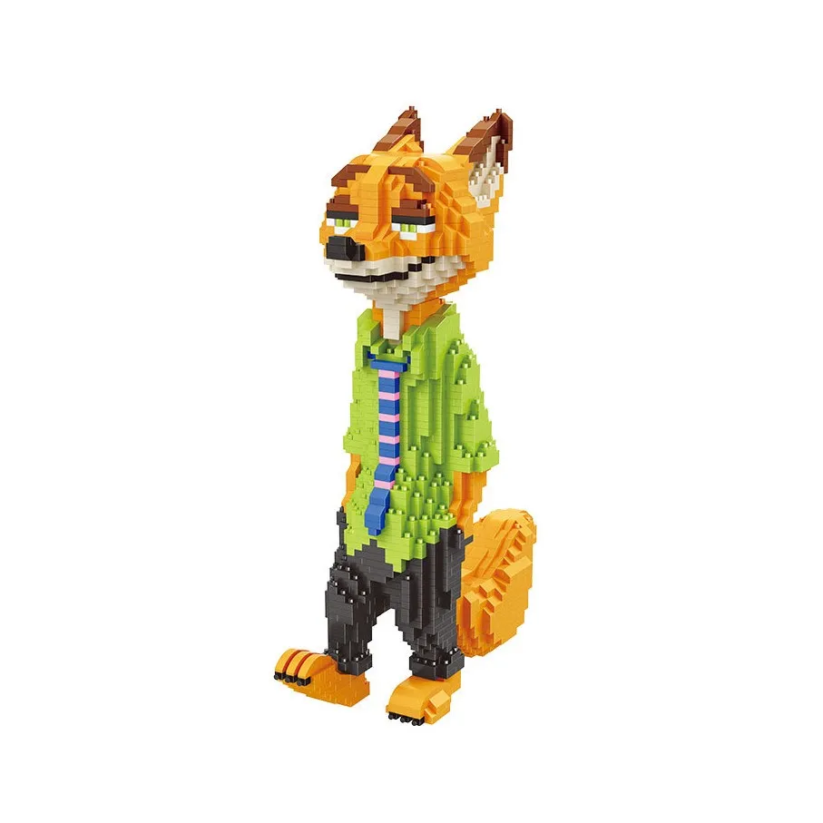 

Diamond Particles Assemble Fox Rabbit 3D Model Building Blocks Educational Assemble Toys For Kids Bricks Gifts