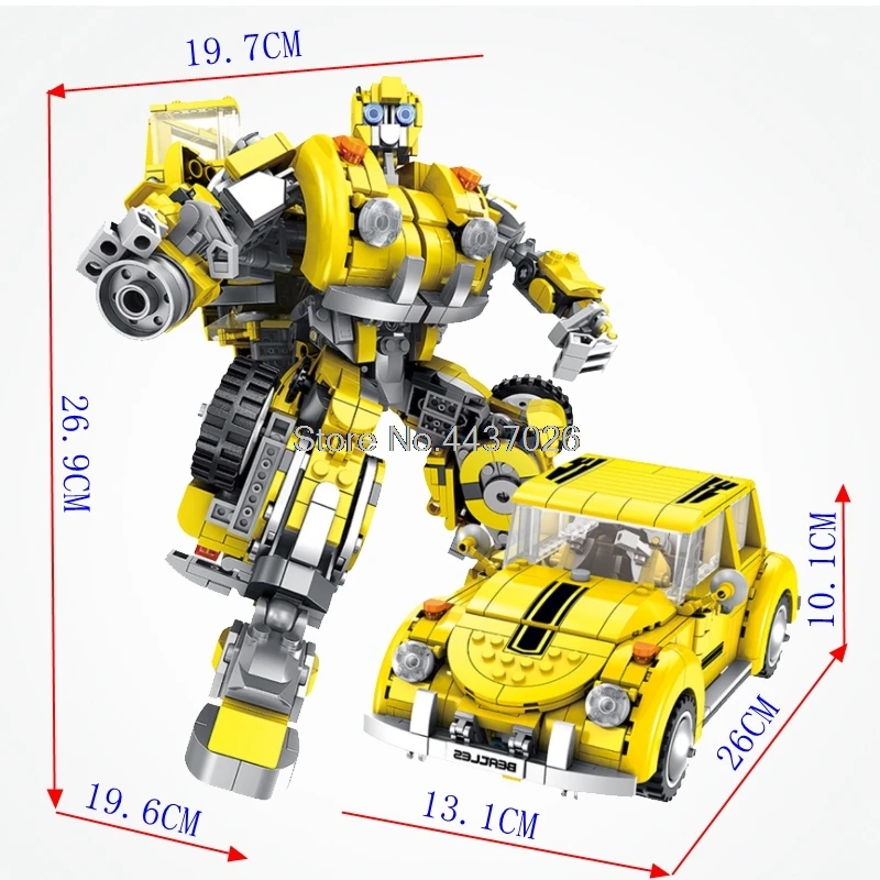 

Legoing Technic Creator 1033pcs 8in1 Transformation Hornet Mecha Robot Set City Expert Car Engineering Truck Blocks Toy Legoings