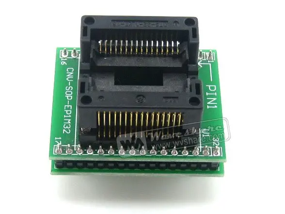 SO32 SOIC32 SOP32 к DIP32 (b) OTS-32-1.27-16 адаптер Enplas IC Тест гнездо 1.27 мм Шаг 11.25 мм ширина