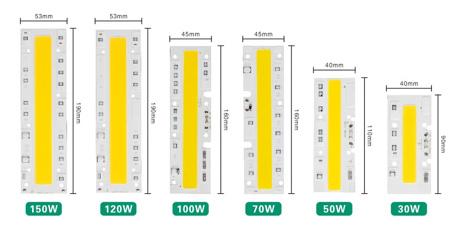 LARZI светодиодный COB лампа Чип 30 Вт 50 Вт 70 Вт 100 Вт 120 Вт 150 Вт AC 220 В 110 В IP65 Smart IC подходит для DIY светодиодный прожектор холодный белый теплый белый