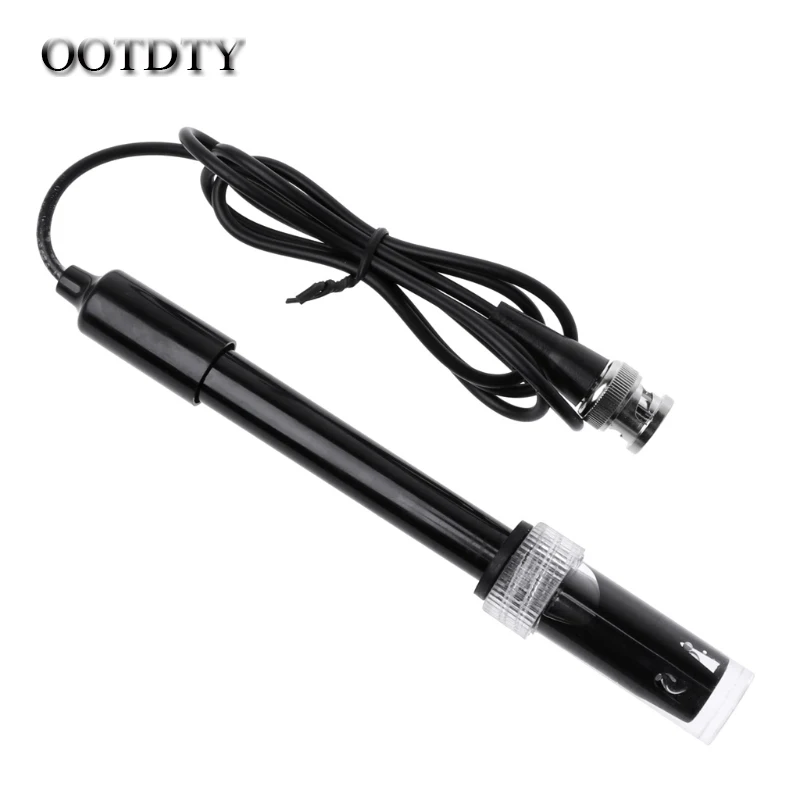

OOTDTY Pen PH electrode BNC sensor connector probe pool factory laboratory experimental industrial pH E-201 composite electrode