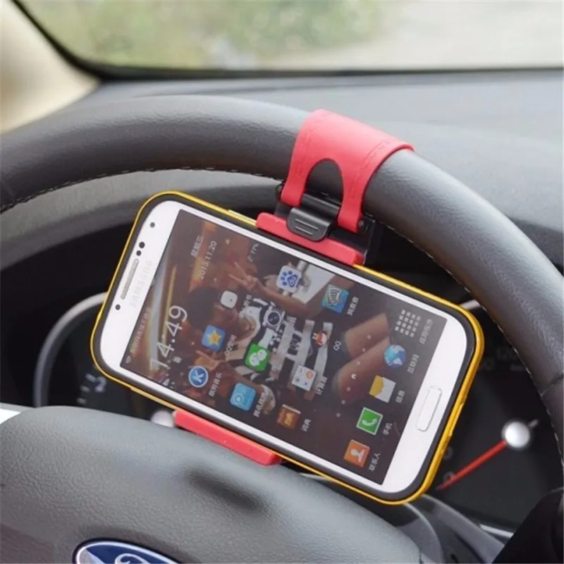 FFFAS Universal Handy Lenkrad Stand Auto Lager Kreis Halter Clamp unterstützung für Apple Iphone 5