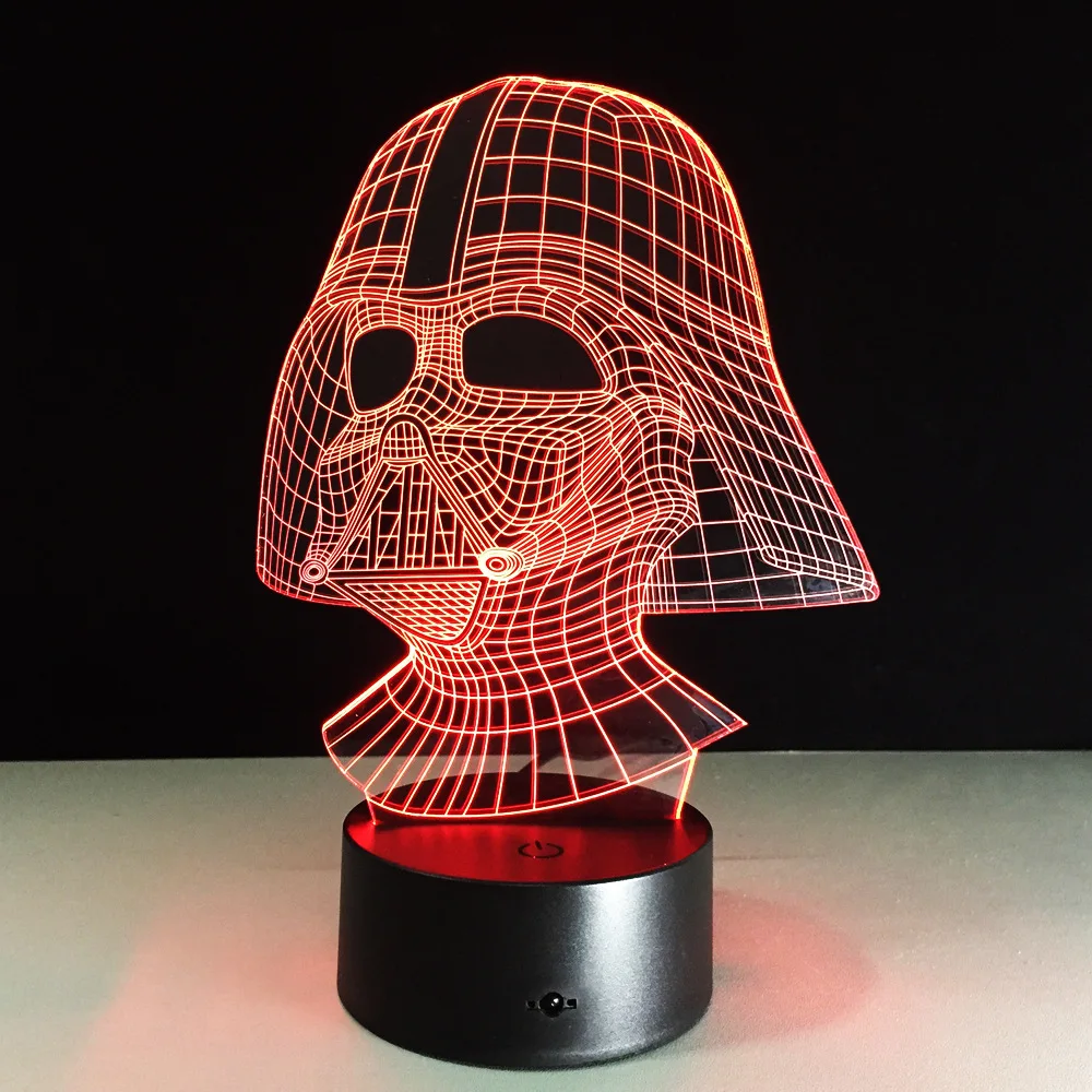  Star Wars Darth Vader 3D LED Table Lamp Night Light 7 Colorful Children Lighting Gift Baby Nightlig - 32915952596